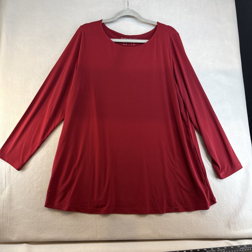 Susan Graver Modern Essentials Plus 1X, Pockets, Longsleeve, Casual, Workwear
